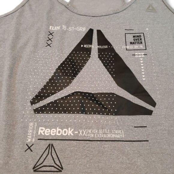 Reebok Top Size 1X Women's Plus Size Racer Back Tank Top Elite Limitless Fitness - Picture 3 of 7